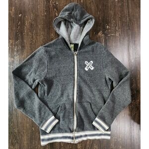 Jason Aldean Hoodie Women's Size Small Night Train‎ Zip Gray